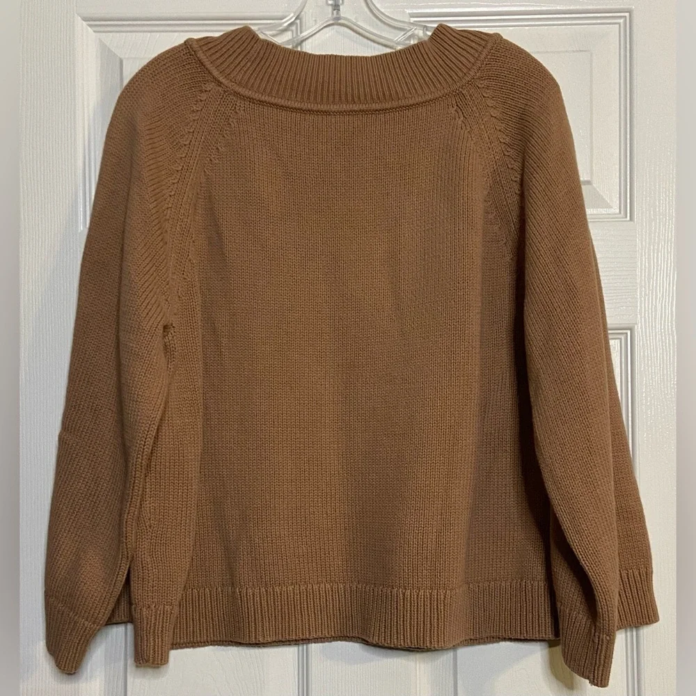 J. Crew Women’s Classic-Fit Crewneck Sweater XS Heather Camel